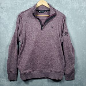 Travis Mathew Quarter Zip Mens Zachary Pullover Golf Sweater Size Medium